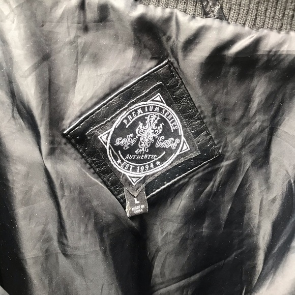 Soho babe faux leather jacket-size L - Picture 3 of 3